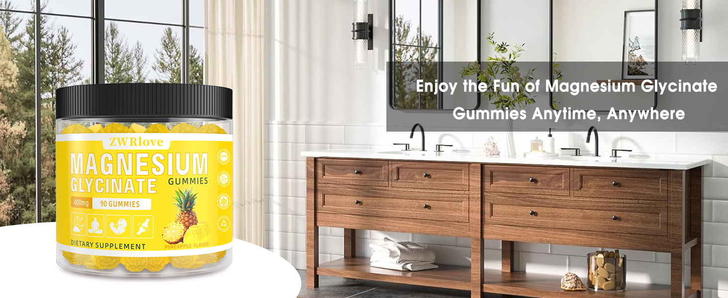 ZWRlove Pineapple gummies in a bright everyday setting